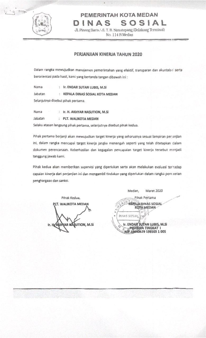 PERJANJIAN KINERJA Dinas PMD Kab. Banggai Kepulauan